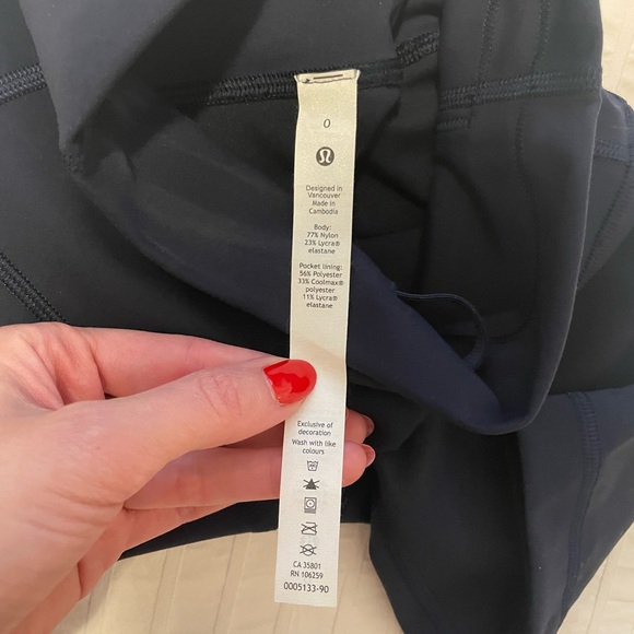 Lululemon leggings wunder train High-Rise biker Short 6" - Picture 6 of 6